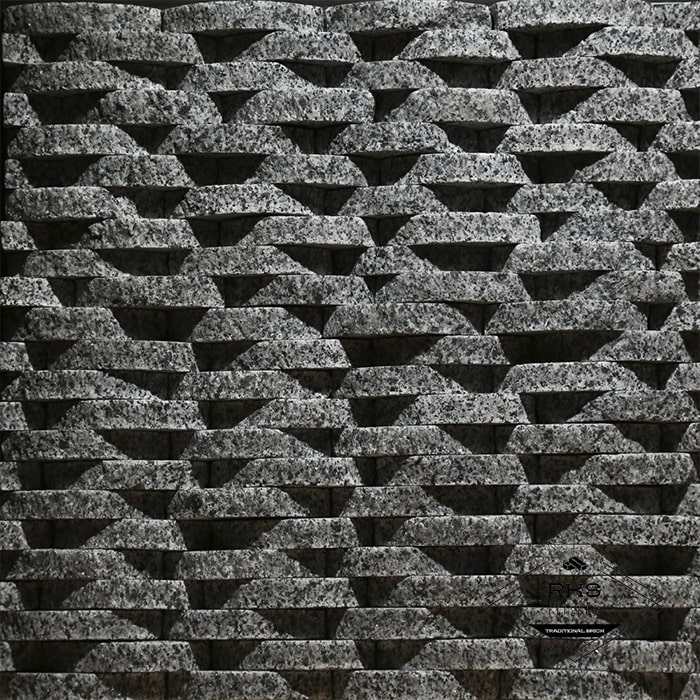 Фасадный камень Плетёнка — Гранит Покостовский в Курске
